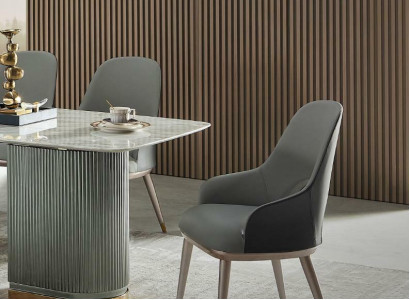 Armchair Chair Design Wood Textile Upholstery Gastro Dining room Leather Chairs Armchair